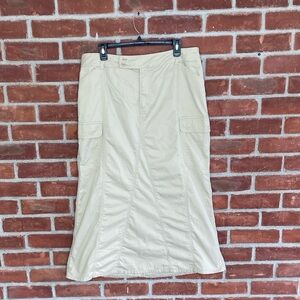 Vintage Venezia Y2K cargo midi skirt